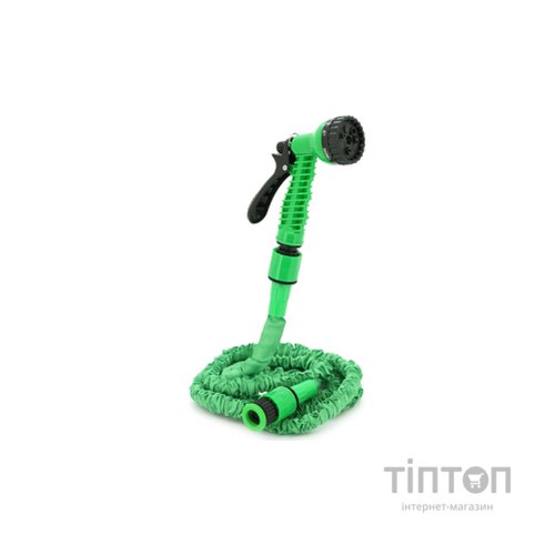 Шланг для поливу Voltronic KY-75G, 2,5-7.5м/25ft, + розпилювач, насадка на кран, Green, Box (KY-75G)