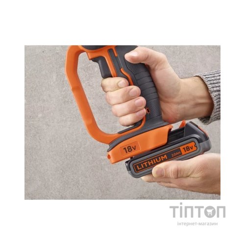 Шліфувальна машина Black&Decker 18V, 4Ah, 125 мм, 8600 об/хв (BCG720M1)