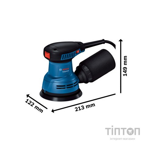 Шліфувальна машина Bosch GEX 125-1 AE 250Вт, 125 мм, 7500-12000об/хв (0.601.3A8.020)