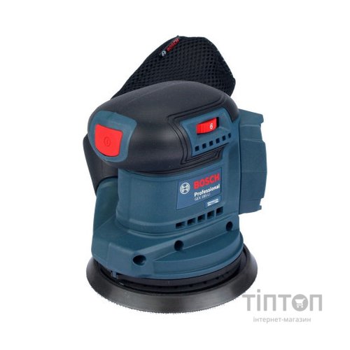 Шліфувальна машина Bosch GEX 185-LI, 18В, 125 мм, 6000-10000 об/хв (без АКБ та ЗП) (0.601.3A5.020)
