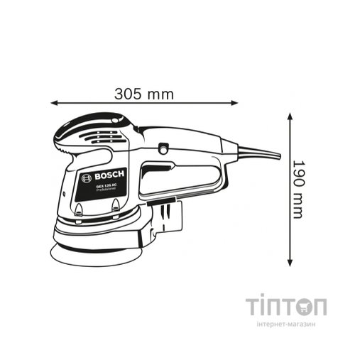 Шліфувальна машина Bosch GEX 34-125 (0.601.372.300)