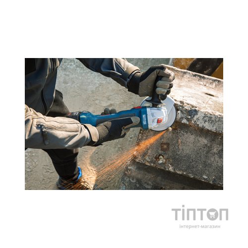 Шліфувальна машина Bosch GWS 180-LI, акум., 18В, 125мм, М14, 1,6кг (без АКБ та ЗП) (0.601.9H9.020)