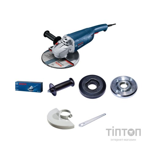 Шліфувальна машина Bosch GWS 2200, 220Вт, 180мм, 8500 об/хв, М14, 5.2кг (0.601.8C0.320)