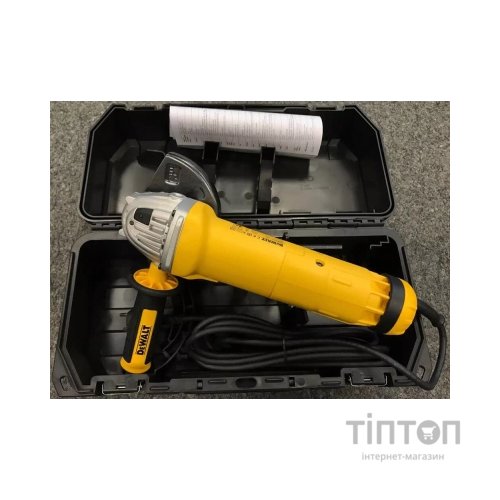 Шліфувальна машина DeWALT 1400 Вт, 11500 об/хв, d=125 мм (DWE4237K)