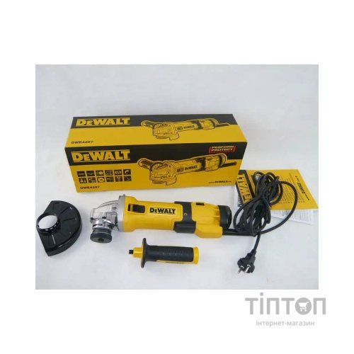 Шліфувальна машина DeWALT 1500 Вт, 2800-10000 об/хв, d=125 мм (DWE4257)