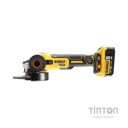 Шліфувальна машина DeWALT 18В XR Li-lon, 125 мм, 9000 об/хв, (без АКБ та ЗП) (DCG405NT)