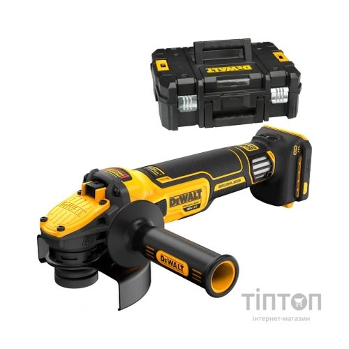 Шліфувальна машина DeWALT 18В XR Li-lon, 125мм, 3000-9000 об/хв, TSTAK (без АКБ та ЗП) (DCG409VSNT)