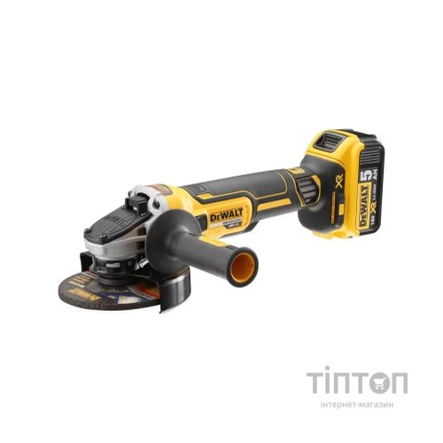 Шліфувальна машина DeWALT 18В XR Li-lon, 2x5Ah, 125 мм, 9000 об/хв (DCG405P2)