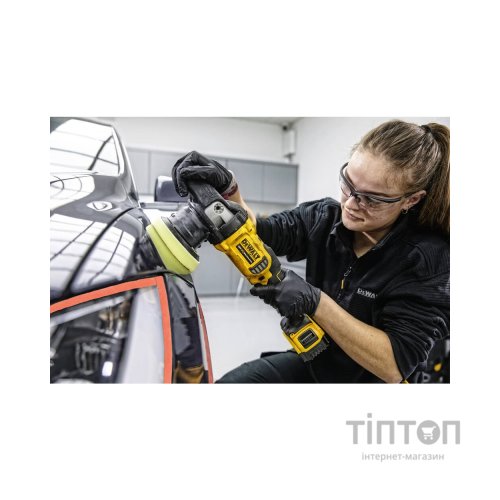 Шліфувальна машина DeWALT полірувальна 18В XR Li-Ion, 2x5Ah, кейс TSTAK (DCM848P2)