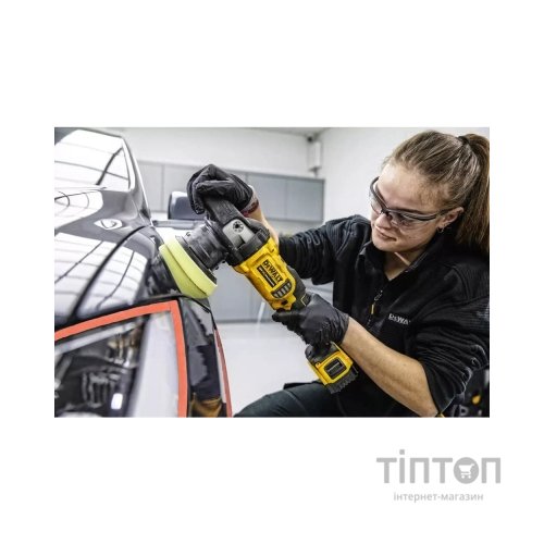 Шліфувальна машина DeWALT полірувальна 18В XR Li-Ion, безщіткова, 2000 - 5500 об/хв (без АКБ та ЗП) (DCM848N)