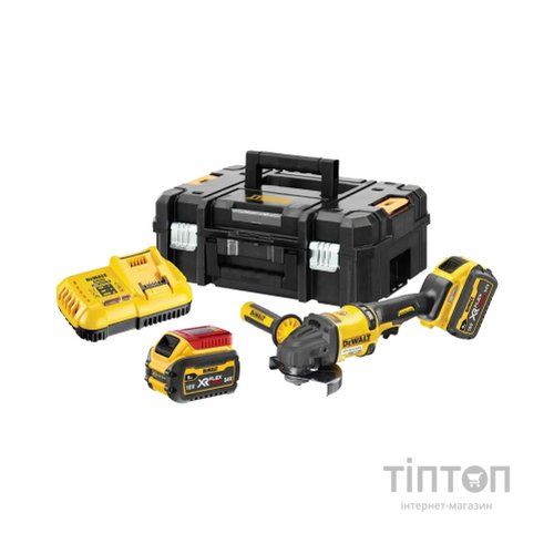 Шліфувальна машина DeWALT XR FLEXVOLT, 54 В, 2x2Ah, 9000 об/хв (DCG418T2)
