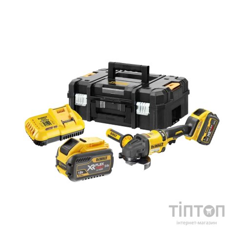 Шліфувальна машина DeWALT XR FLEXVOLT, 54 В, 2x3Ah, 9000 об/хв (DCG418X2)