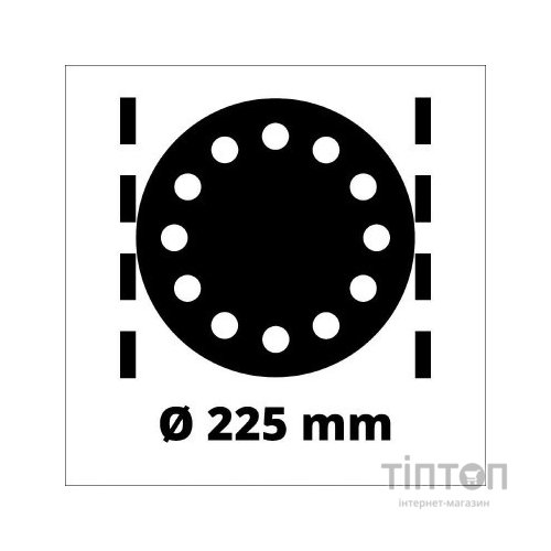 Шліфувальна машина Einhell для стін TC-DWS 225, 1220 Вт, 225 мм, набір шліфпаперу 6 шт (4259945)