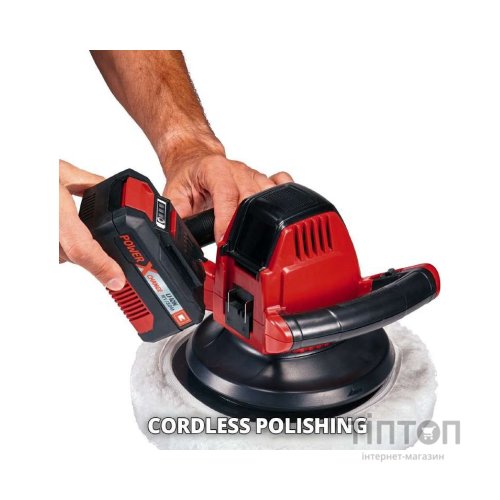 Шліфувальна машина Einhell полірувальна CE-CB 18/254 Li - Solo, PXC, d254 мм, 18В (без АКБ та ЗП) (2093301)