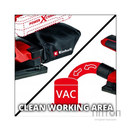 Шліфувальна машина Einhell TC-OS 18/187 Li-Solo (без АКБ та ЗП) (4460725)