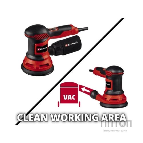 Шліфувальна машина Einhell TC-RS 425 E, 125 мм, 425Вт, 12000-26000 кол/хв, 1.7 кг (4462005)