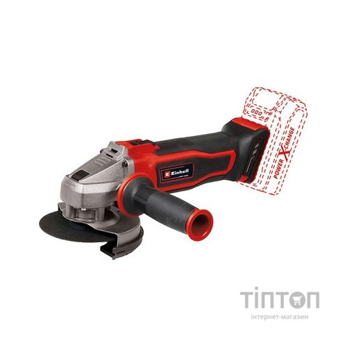 Шліфувальна машина Einhell TE-AG 18/115 Q Li - Solo PXC 115 мм, 18В, 8500 об/хв (без АКБ та ЗП) (4431165)