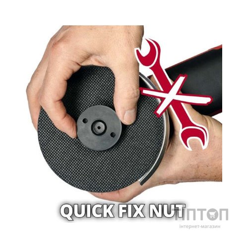 Шліфувальна машина Einhell TE-AG 18/115 Q Li - Solo PXC 115 мм, 18В, 8500 об/хв (без АКБ та ЗП) (4431165)