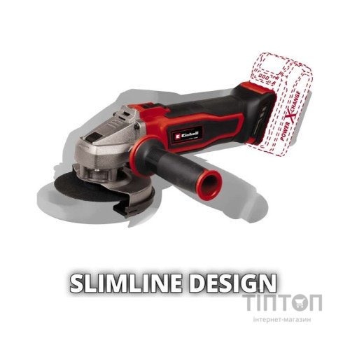 Шліфувальна машина Einhell TE-AG 18/115 Q Li - Solo PXC 115 мм, 18В, 8500 об/хв (без АКБ та ЗП) (4431165)