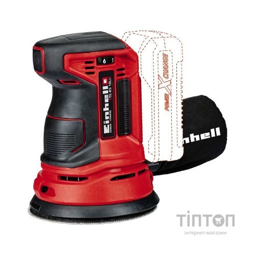 Шліфувальна машина Einhell TE-RS 18LI - Solo 18В, 125 мм, 14000-22000кол/хв, (без АКБ та ЗП) (4462010)