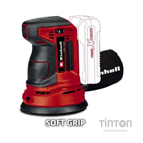 Шліфувальна машина Einhell TE-RS 18LI - Solo 18В, 125 мм, 14000-22000кол/хв, (без АКБ та ЗП) (4462010)