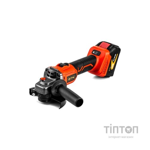 Шліфувальна машина GTM AGC18/125BL, 125мм, 18В, 3000-8500об/хв, 2x4Ah (AGC18/125BL)
