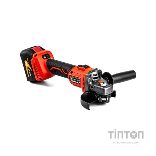 Шліфувальна машина GTM AGC18/125BL, 125мм, 18В, 3000-8500об/хв, 2x4Ah (AGC18/125BL)