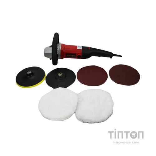 Шліфувальна машина GTM PO180/1300E полірувальна 180мм, 1300Вт, 400-2200об/хв (PO180/1300E)