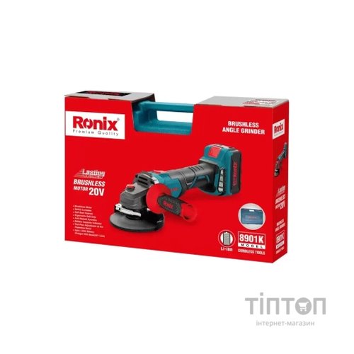 Шліфувальна машина Ronix акумуляторна 20В, 4Ah х 2 (8901K)