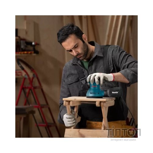 Шліфувальна машина Ronix ексцентрикова 320Вт, 125мм (6406)