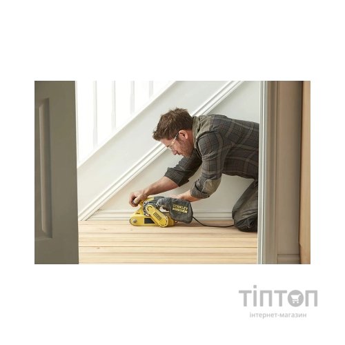 Шліфувальна машина Stanley FatMax, 1010W, розмір стрічки 533х76 мм, 3.5 кг (FMEW204K)