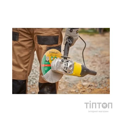 Шліфувальна машина Stanley FatMax, 2000W, 6500 об/хв, d=230 мм, 5.2 кг (FMEG232)