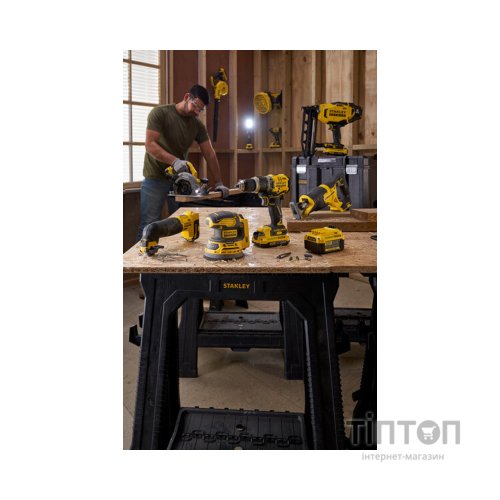 Шліфувальна машина Stanley FatMax полірувальна, V20 18В, підошва 254 мм, 2.800 об/хв (без АКБ та ЗП) (SFMCE100B)