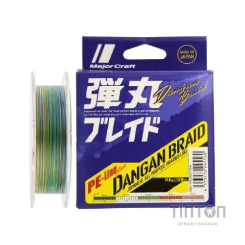 Шнур Major Craft Dangan Braid X8 150m MultiCam 0.8/0.10mm 16lb/6.9kg (772.73.51)