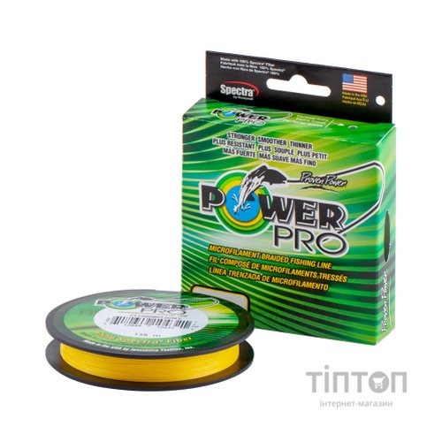 Шнур Power Pro Hi-Vis Yellow 135m 0.10mm 11lb/5.0kg (2266.78.52)