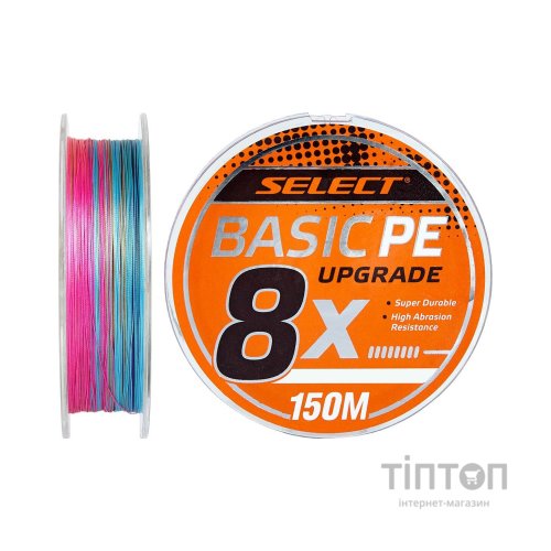 Шнур Select Basic PE 8x 150m Multi Color 0.6/0.10mm 12lb/5.5kg (1870.31.42)