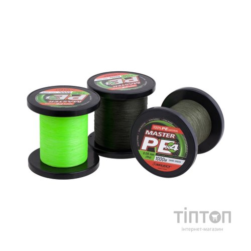 Шнур Select Master PE 1000m Dark Green 0.20mm 24kg (1870.15.91)