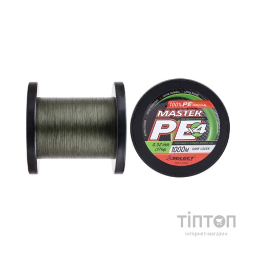 Шнур Select Master PE 1000m Dark Green 0.32mm 37kg (1870.15.94)
