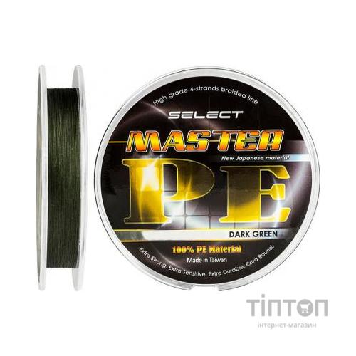 Шнур Select Master PE 100m 0.12мм 15кг темн.-зел. (1870.01.43)
