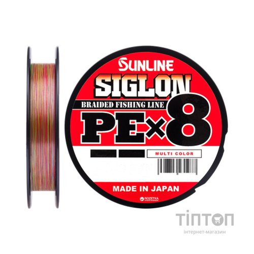 Шнур Sunline Siglon PE х8 150m 0.6/0.132mm 10lb/4.5kg Multi Color (1658.09.99)