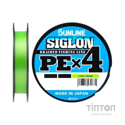 Шнур Sunline Siglon PE н4 150m 0.6/0.132mm 10lb/4.5kg Light Green (1658.09.04)