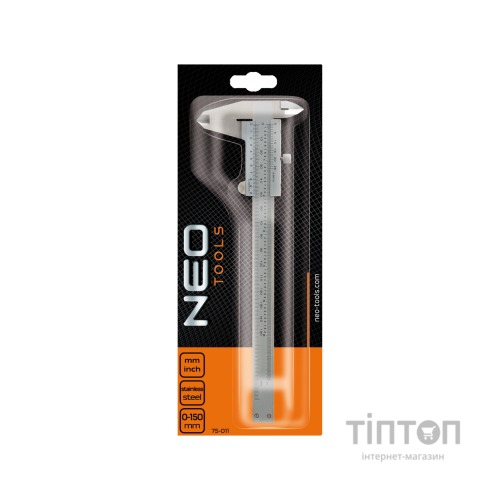 Штангенциркуль Neo Tools 150 мм, нержавеющая сталь (75-000)