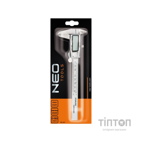 Штангенциркуль Neo Tools цифровой, 150 мм (75-011)