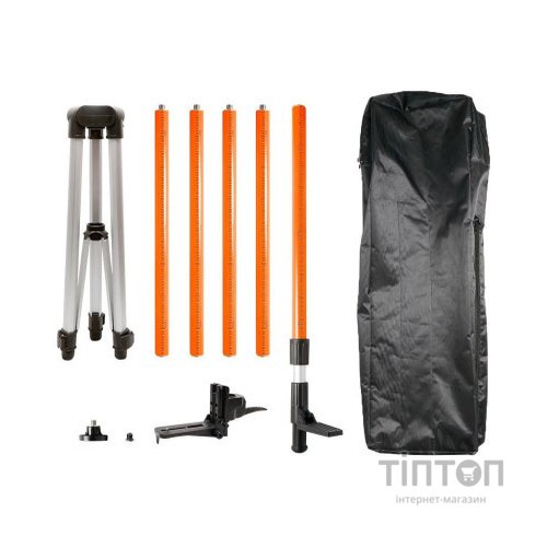 Штатив для нівеліру Neo Tools 3.7 м, вбудований рівень, алюміній (75-115)