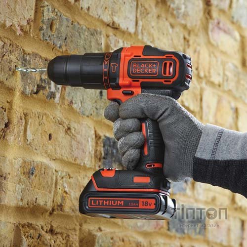 Шуруповерт BLACK&DECKER BDCHD18KB