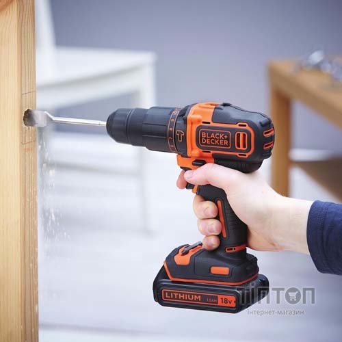 Шуруповерт BLACK&DECKER BDCHD18KB