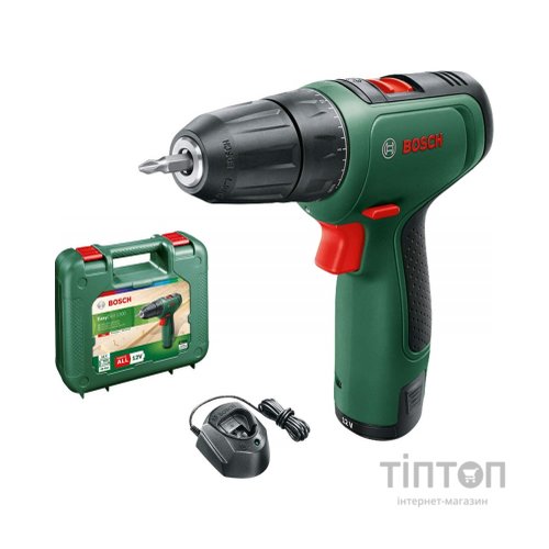 Шуруповерт Bosch EasyDrill 1200, 12В, 1х1.5Ач, ЗП, кейс (0.603.9D3.006)
