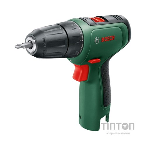 Шуруповерт Bosch EasyDrill 1200, 12В, 2х1.5Ач, ЗП, набір свердл і біт, кейс (0.603.9D3.007)