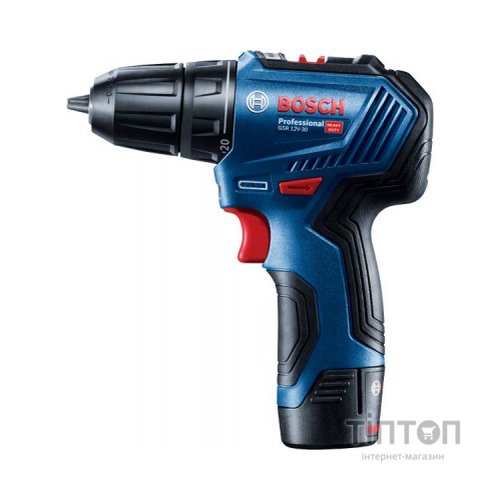 Шуруповерт Bosch Professional GSR 12V-30 2x 2.0Аг, GAL 12V-40, кейс (0.601.9G9.000)
