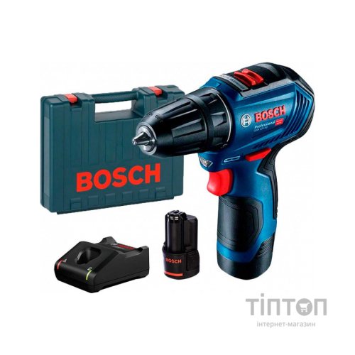 Шуруповерт Bosch Professional GSR 12V-30 2x 2.0Аг, GAL 12V-40, кейс (0.601.9G9.000)